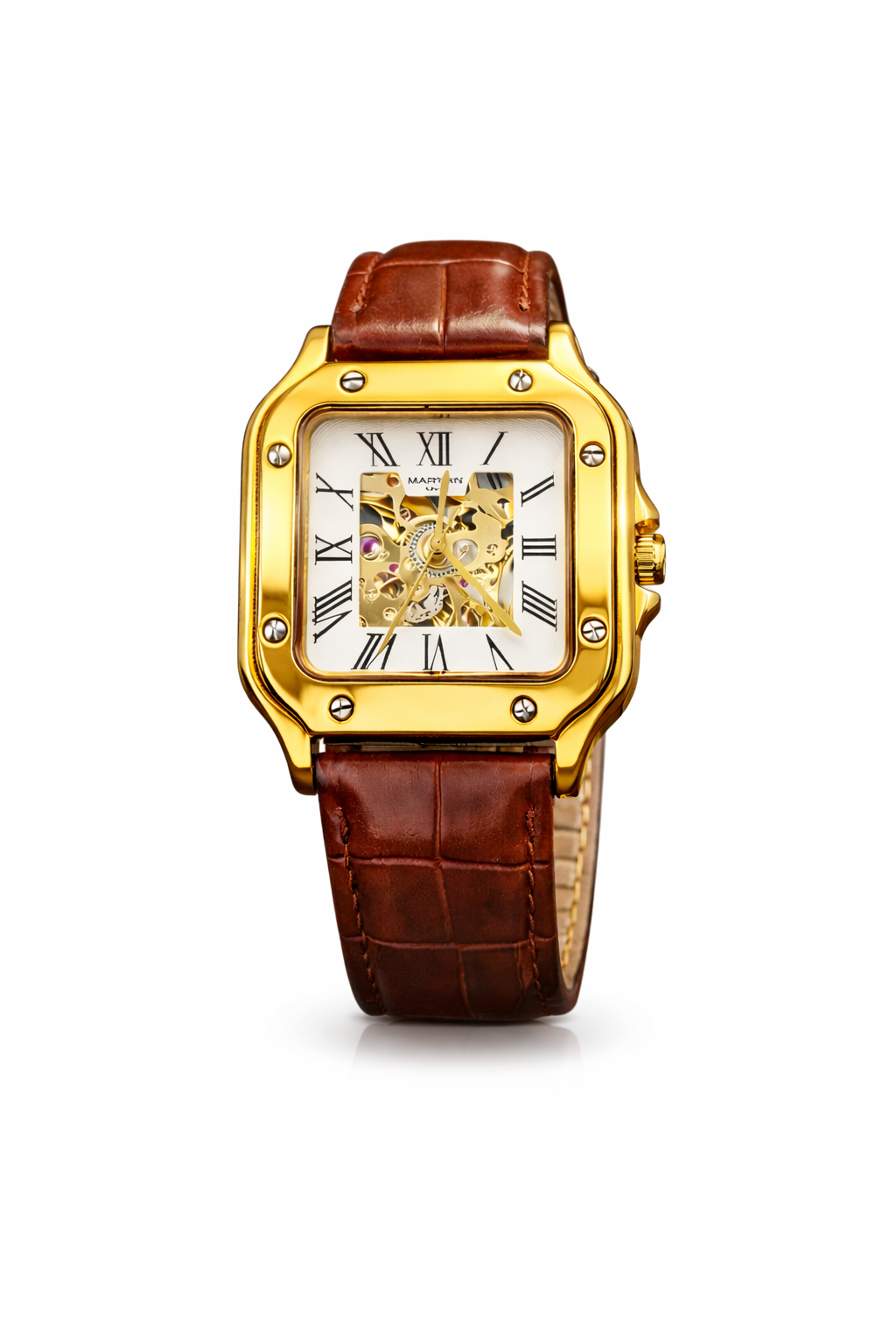 Luxury Gold Skeleton watch